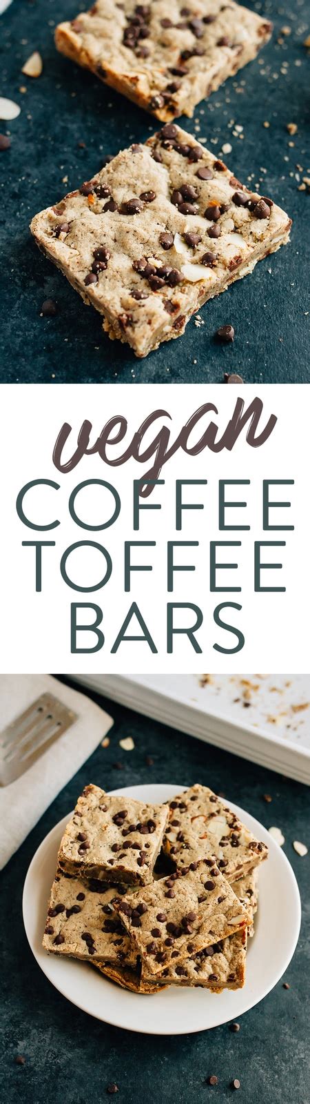 Amazing Vegan Coffee Toffee Bars - Eating Bird Food