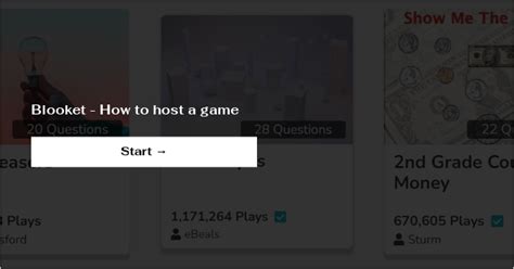 Blooket - How to host a game