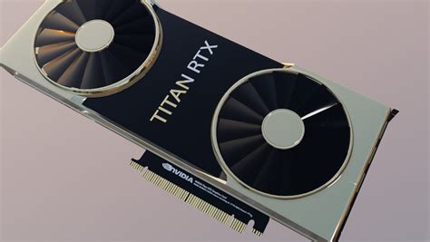 nvidia titan rtx gaming graphics card 3D model | CGTrader