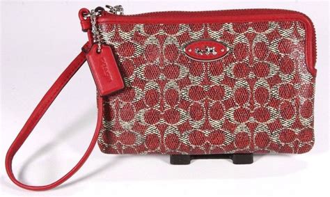 Coach Red Leather Signature Wristlet Wallet #Coach #Wristlet | Wallets ...