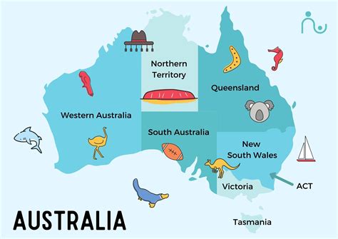 Map of Australia for Kids (free printable), Facts and Activities Girl Scout Activities, Map ...