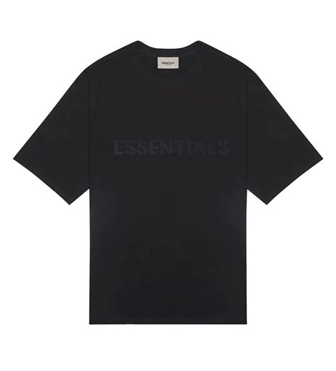 Essentials Black Tee Front Logo – Restock AR