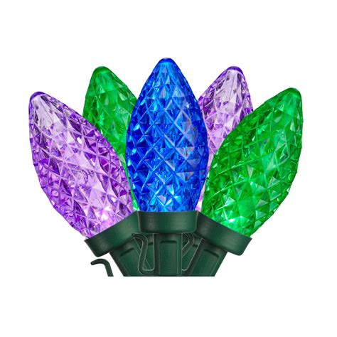 NOMA Indoor/Outdoor C9 String Christmas Lights, 24 LED Lights, Purple ...