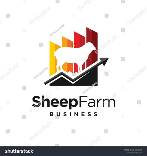 Sheep Farm Logo Graph Concept Stock Vector (Royalty Free) 2230838945 | Shutterstock