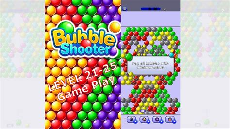 Bubble Shooter ALL Level 21 to 25. Arcade Game Play. - YouTube