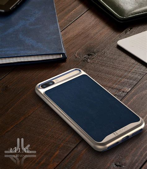 iPhone 8 Plus Leather Case, iPhone 7 Plus Case, Vena [vLuxe][Carbon ...