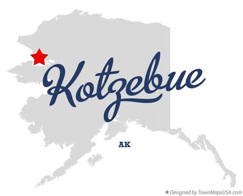 Map of Kotzebue, AK, Alaska