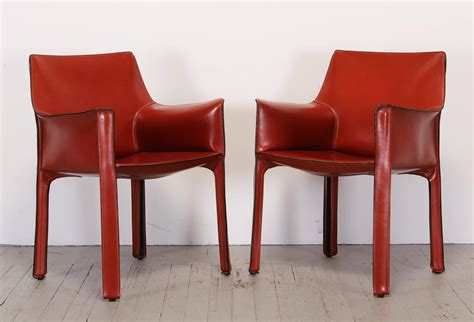 Pair of 413 Cab Chairs by Mario Bellini by Cassina at 1stdibs