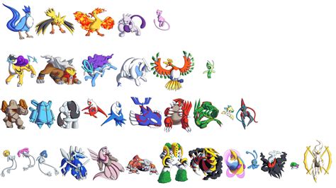 Every Legendary Pokemon by yoshitaka on DeviantArt