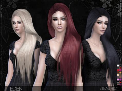 The Sims Resource - Stealthic - Eden (Female Hair)