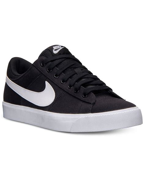 Nike Men'S Match Supreme Hi Textile Casual Sneakers From Finish Line in Black/White-White (Black ...