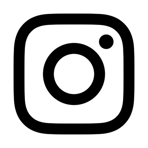 Instagram black logo on transparent background 14414683 Vector Art at ...