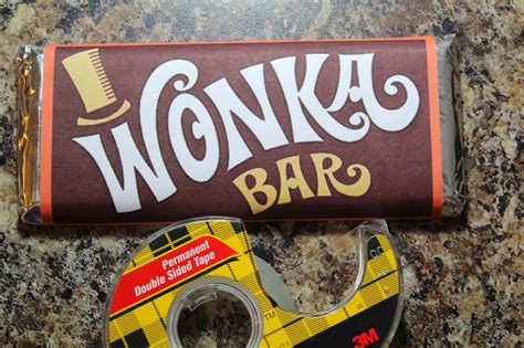 Willy Wonka Chocolate Bar Template Printable