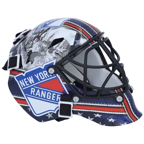 Igor Shesterkin New York Rangers Autographed Mini Goalie Mask