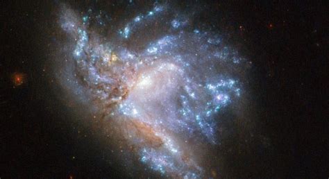 NASA released a stunning photo showing two galaxies colliding