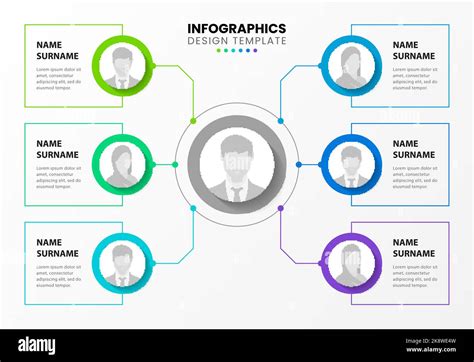 Infographic design template. Organization chart. Business hierarchy. Vector illustration Stock ...