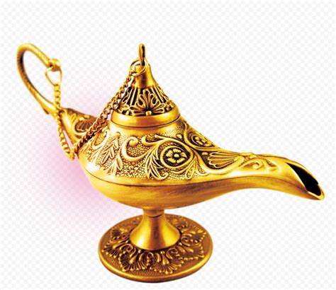 Gold Genie Aladdin Lamp PNG | Citypng