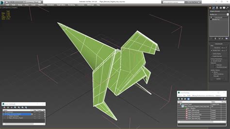 Paper Dinosaur Origami 3D model - TurboSquid 2003841