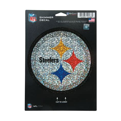 NFL® Pittsburgh Steelers™ Shimmer Decal | Oriental Trading in 2020 ...