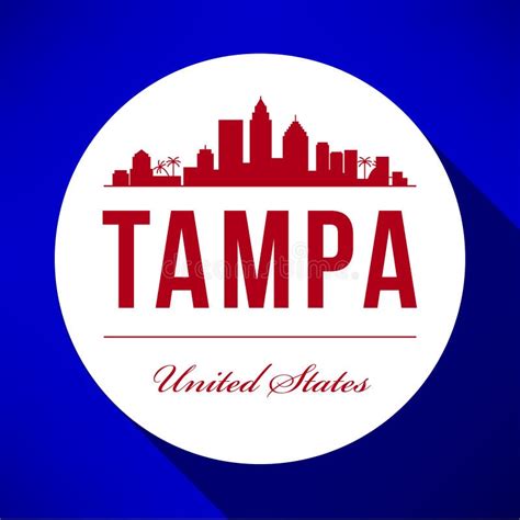 Vector Graphic Design of Tampa City Skyline Stock Vector - Illustration ...