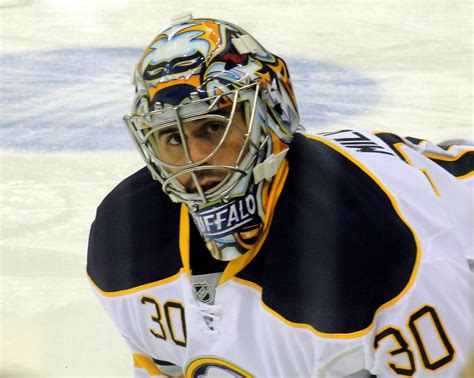 Ryan Miller, world-class hockey goaltender who plays for the Buffalo ...