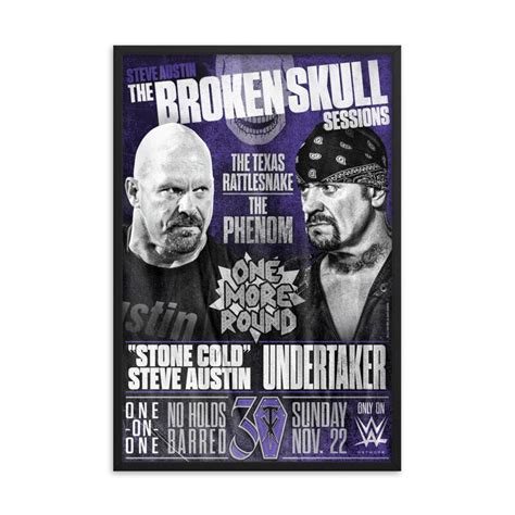 Broken Skull Sessions "Undertaker" Framed 24x36 Poster | Pro Wrestling | Fandom