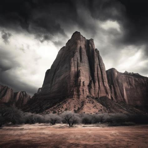 Premium AI Image | Rock landscape in the desert