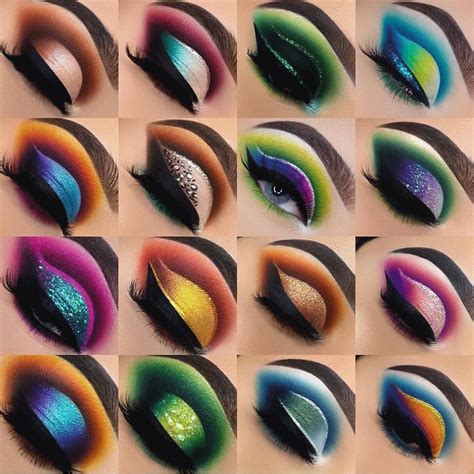 29 Maquiagens de Carnaval para Copiar Já! | Colorful eye makeup, Green ...