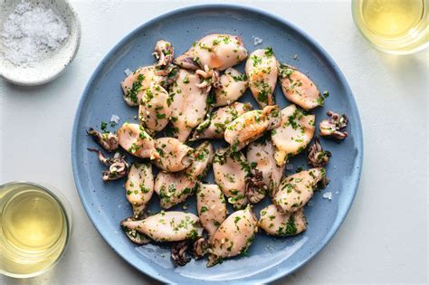 Seared Baby Squid With Parsley and Garlic Recipe