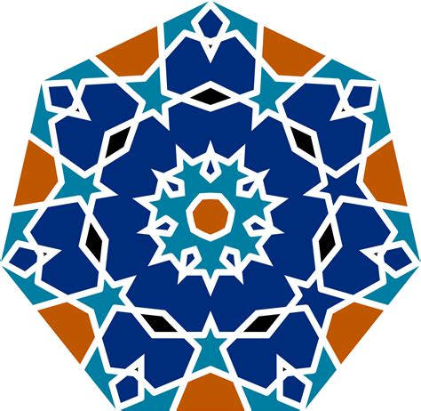 Islamic Geometric Tile by @GDJ, Inspired and derived from Lazur's geometric design. , on @open ...