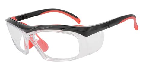 Plano Prescription Safety Glasses Red - Rx Safety Goggles - ANSI Z87.1 Certified