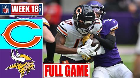 Minnesota Vikings vs. Chicago Bears Full GAME Highlights | NFL Week 18 ...