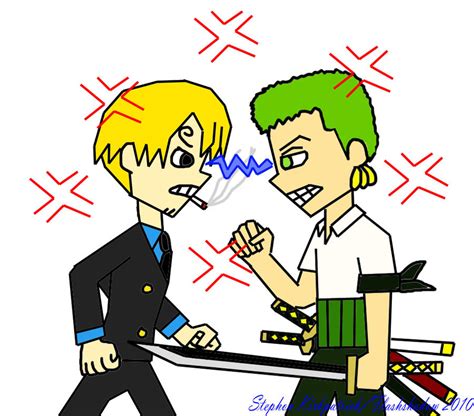 Sanji vs Zoro by Flashshadow on DeviantArt