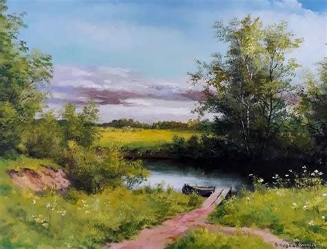 Paintings of Landscapes | Рисунки пейзажей, Пейзаж картина маслом, Идеи ...