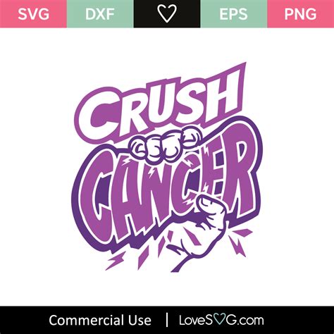 Crush Cancer Svg