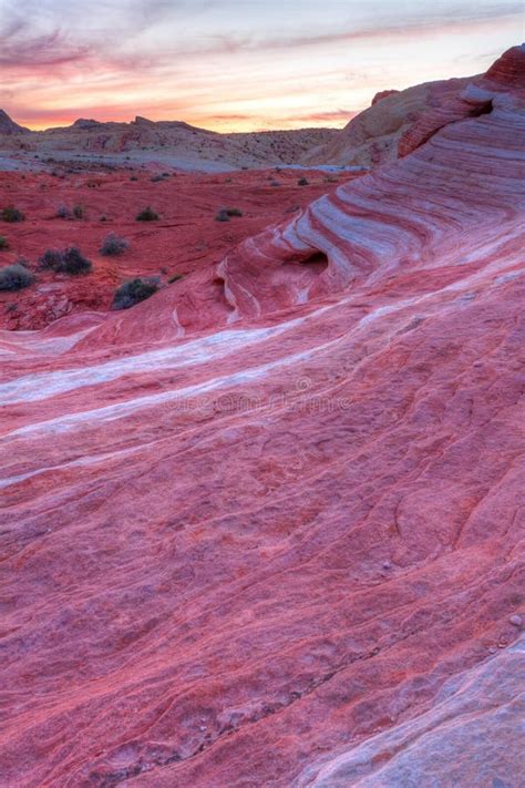 Mojave Desert Red Rocks Sunset Landscape Stock Photo - Image of ...