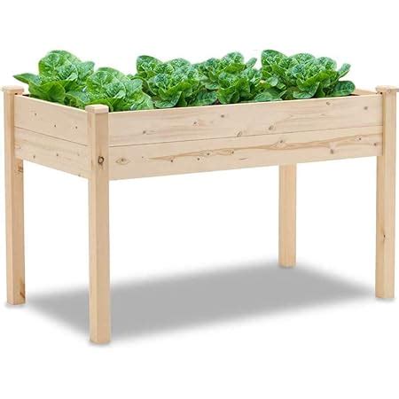 Amazon.com: Oakcloud Pure Wooden Raised Garden Bed 4ft Planter Box Kit ...