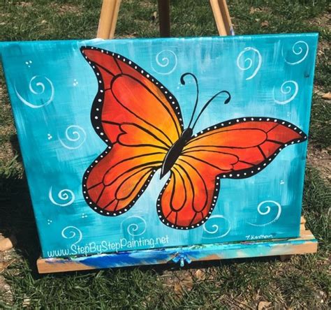 How To Paint A Butterfly - Painting Ideas - Projects in 2020 | Butterfly painting, Happy ...