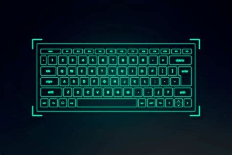 AR keyboard hologram vector neon | Premium Vector - rawpixel