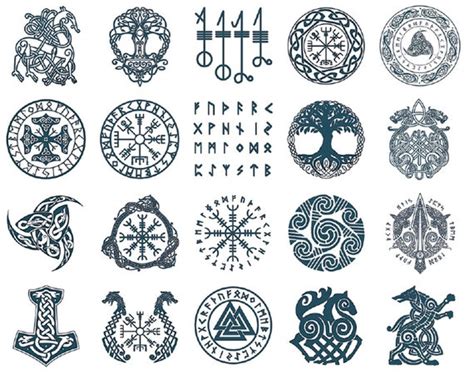 Viking Temporary Tattoo 20 Mixed Viking Tattoos Post Malone - Etsy