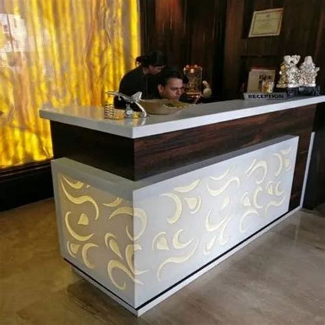 Satyamsale Brown,White Designer Wooden Reception Counter at Rs 800 in Jaipur