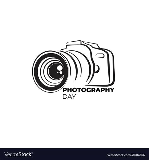 Line art design camera Royalty Free Vector Image