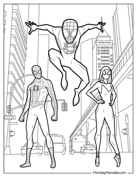 20 Miles Morales Coloring Pages (Free PDF Printables) | Spiderman coloring, Spider coloring page ...