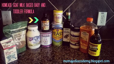 Jedi Mom: Homemade Goat Milk based Formula for baby and Toddler