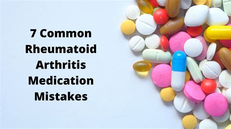 7 Common Rheumatoid Arthritis Medication Mistakes - Dr. Pravin Patil