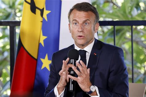 French President Macron says he won't rush through voting reforms that triggered New Caledonia ...