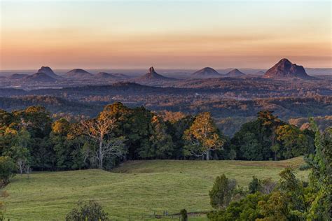 Glasshouse Mountains | Glasshouse mountains, Glass house, Sunshine coast