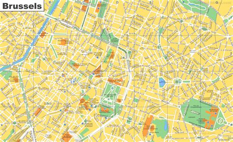 Brussels Sightseeing Map - Ontheworldmap.com