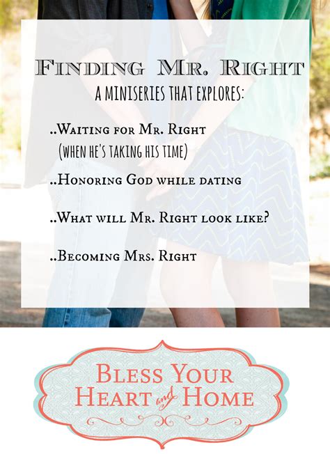 Finding Mr. Right, a miniseries for single Christian women