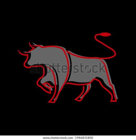 Illustration Vector Graphic Minimalist Bull Logo Stock Vector (Royalty ...